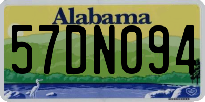 AL license plate 57DN094