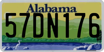 AL license plate 57DN176