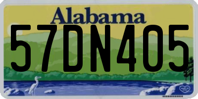 AL license plate 57DN405