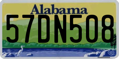AL license plate 57DN508