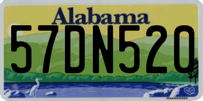 AL license plate 57DN520