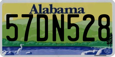 AL license plate 57DN528