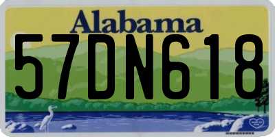 AL license plate 57DN618