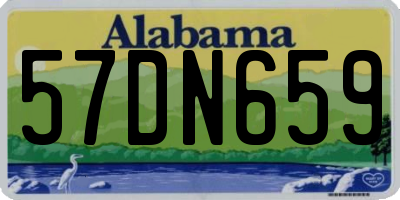 AL license plate 57DN659