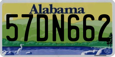 AL license plate 57DN662