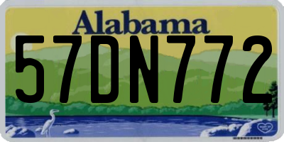 AL license plate 57DN772