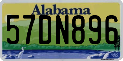 AL license plate 57DN896