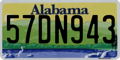 AL license plate 57DN943