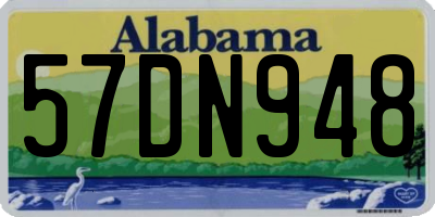 AL license plate 57DN948