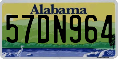 AL license plate 57DN964