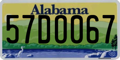 AL license plate 57DO067