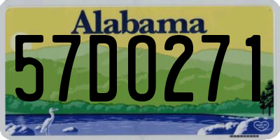 AL license plate 57DO271