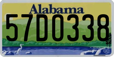 AL license plate 57DO338