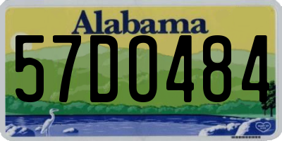 AL license plate 57DO484