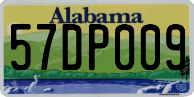 AL license plate 57DP009