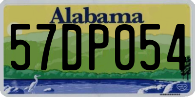 AL license plate 57DP054