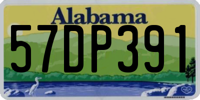 AL license plate 57DP391