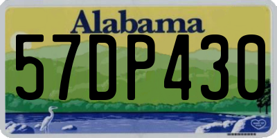 AL license plate 57DP430