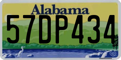 AL license plate 57DP434