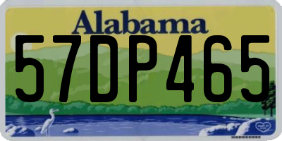 AL license plate 57DP465