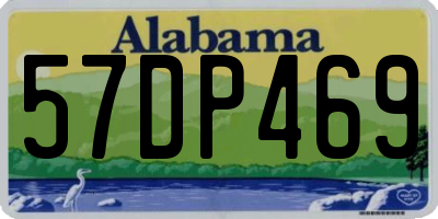 AL license plate 57DP469