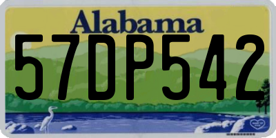 AL license plate 57DP542