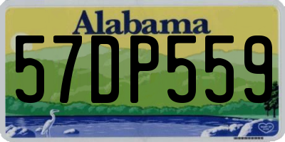 AL license plate 57DP559