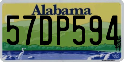 AL license plate 57DP594