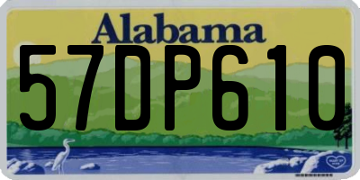 AL license plate 57DP610
