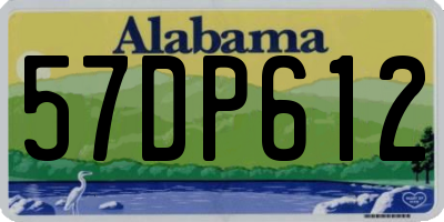 AL license plate 57DP612