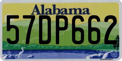 AL license plate 57DP662