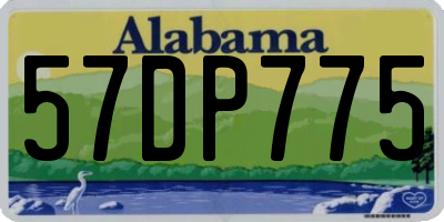 AL license plate 57DP775