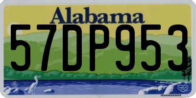 AL license plate 57DP953