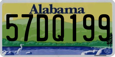 AL license plate 57DQ199
