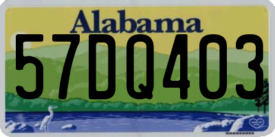 AL license plate 57DQ403