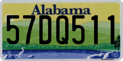 AL license plate 57DQ511