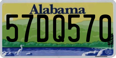 AL license plate 57DQ570