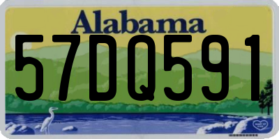 AL license plate 57DQ591