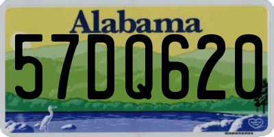 AL license plate 57DQ620