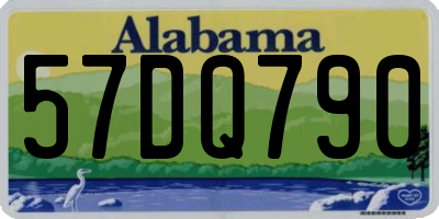 AL license plate 57DQ790