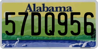 AL license plate 57DQ956