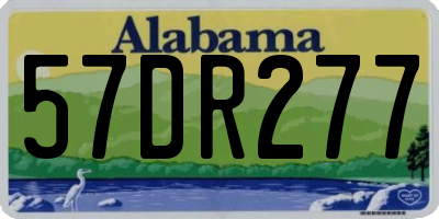 AL license plate 57DR277