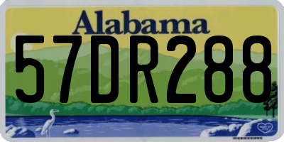 AL license plate 57DR288