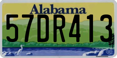 AL license plate 57DR413