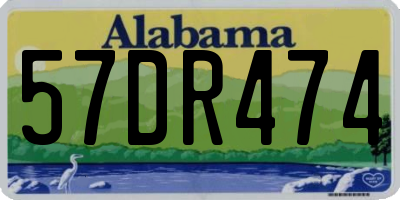 AL license plate 57DR474