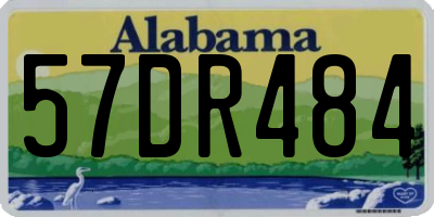 AL license plate 57DR484