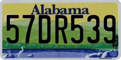 AL license plate 57DR539