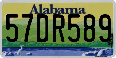 AL license plate 57DR589