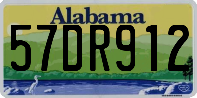 AL license plate 57DR912
