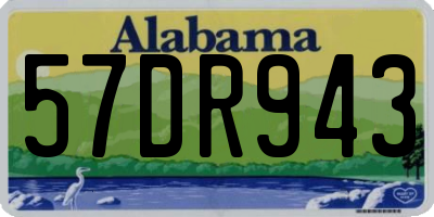 AL license plate 57DR943